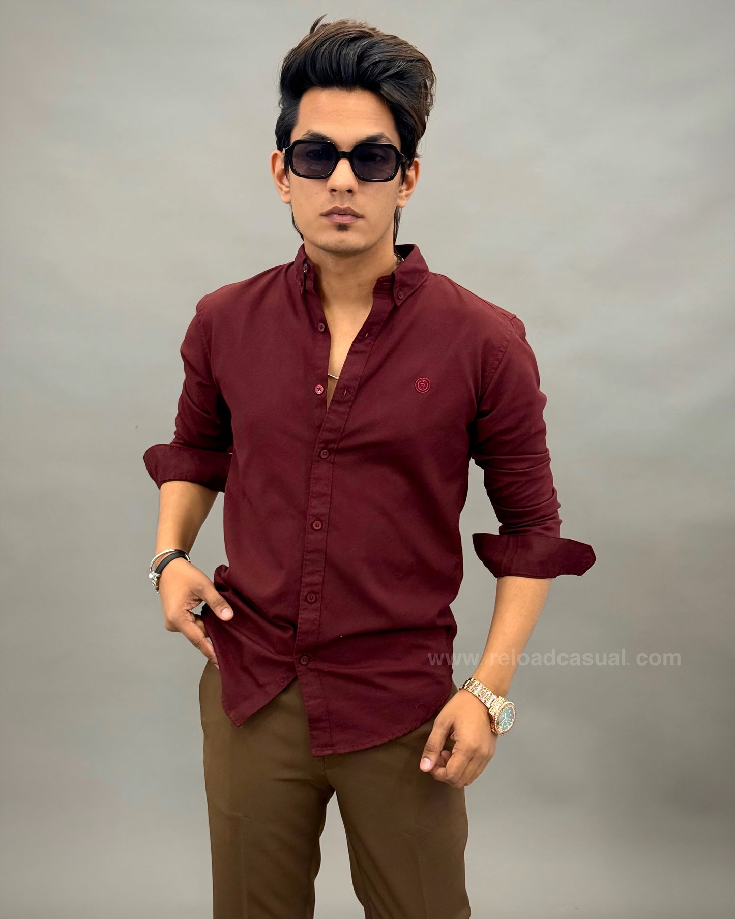Reload Casual Slim Fit Oxford Shirt