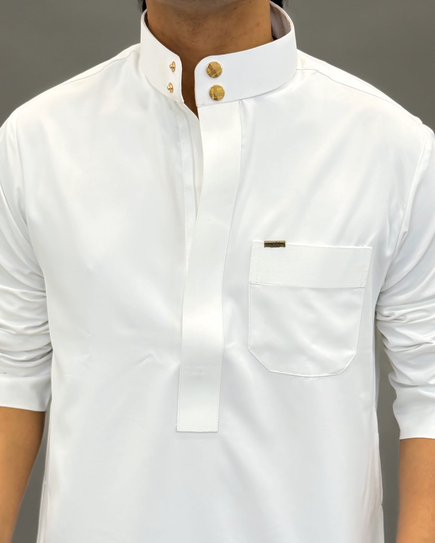 Men’s White Cotton Thobe