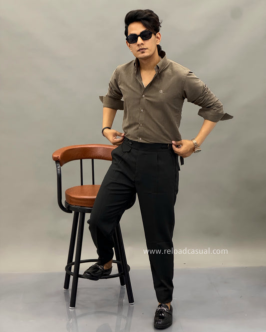 Modern Velvet Shirt & Pant Combo