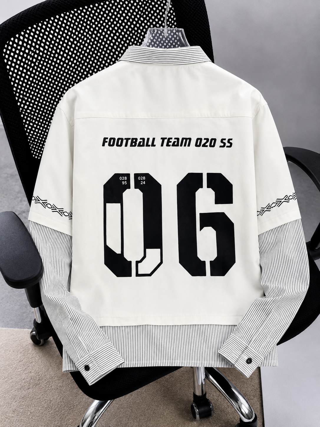 Multiple Face Style Contrast Zipper Shirt