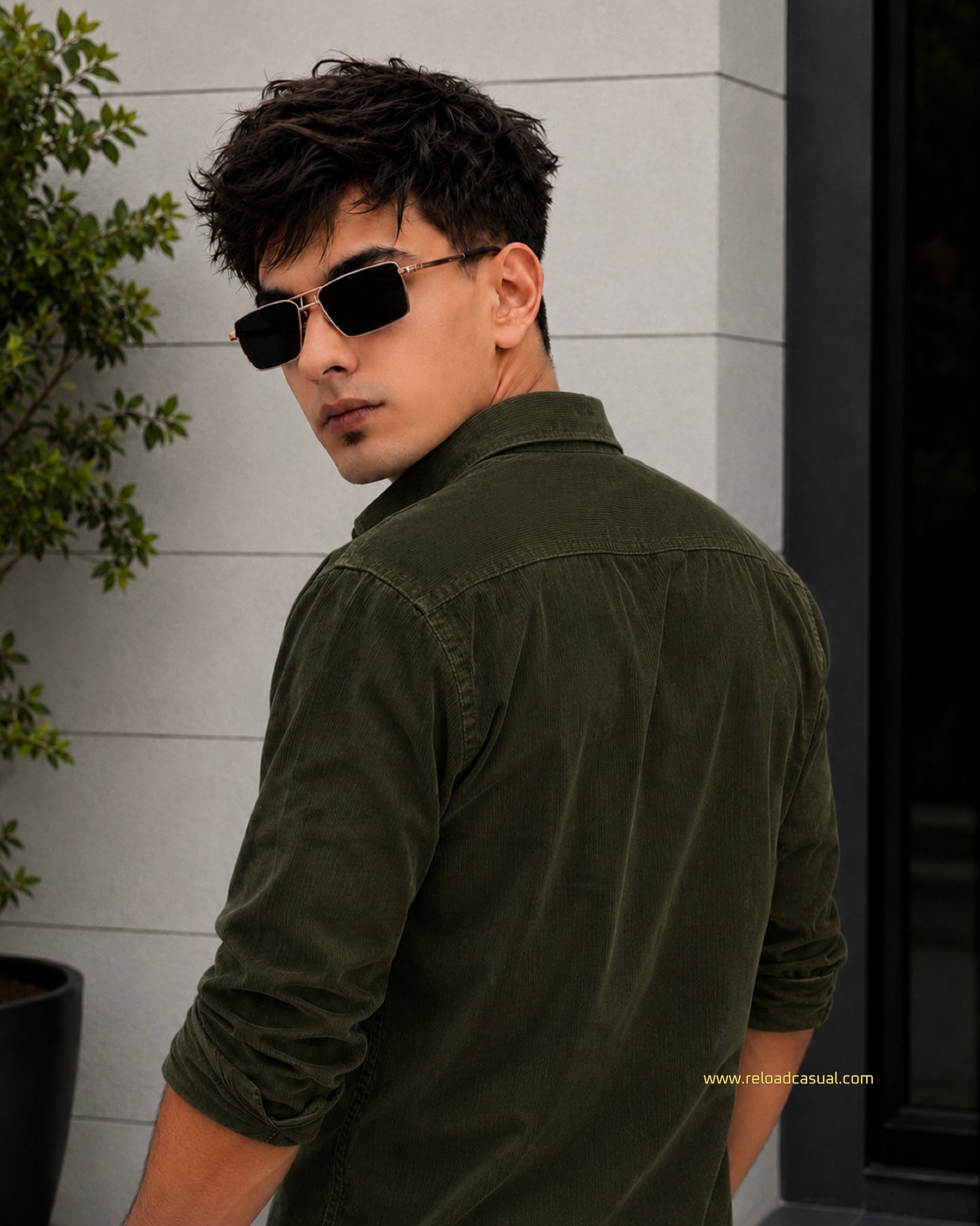 Italian Fit Corduroy Shirt