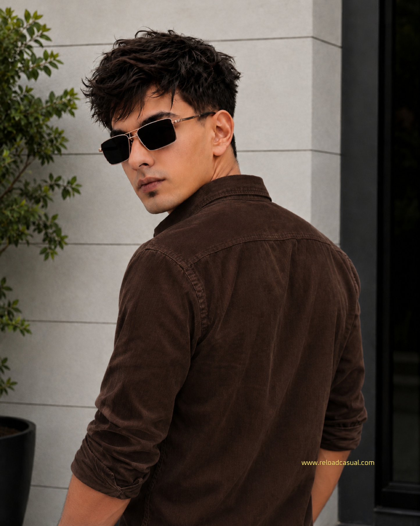 Italian Fit Corduroy Shirt