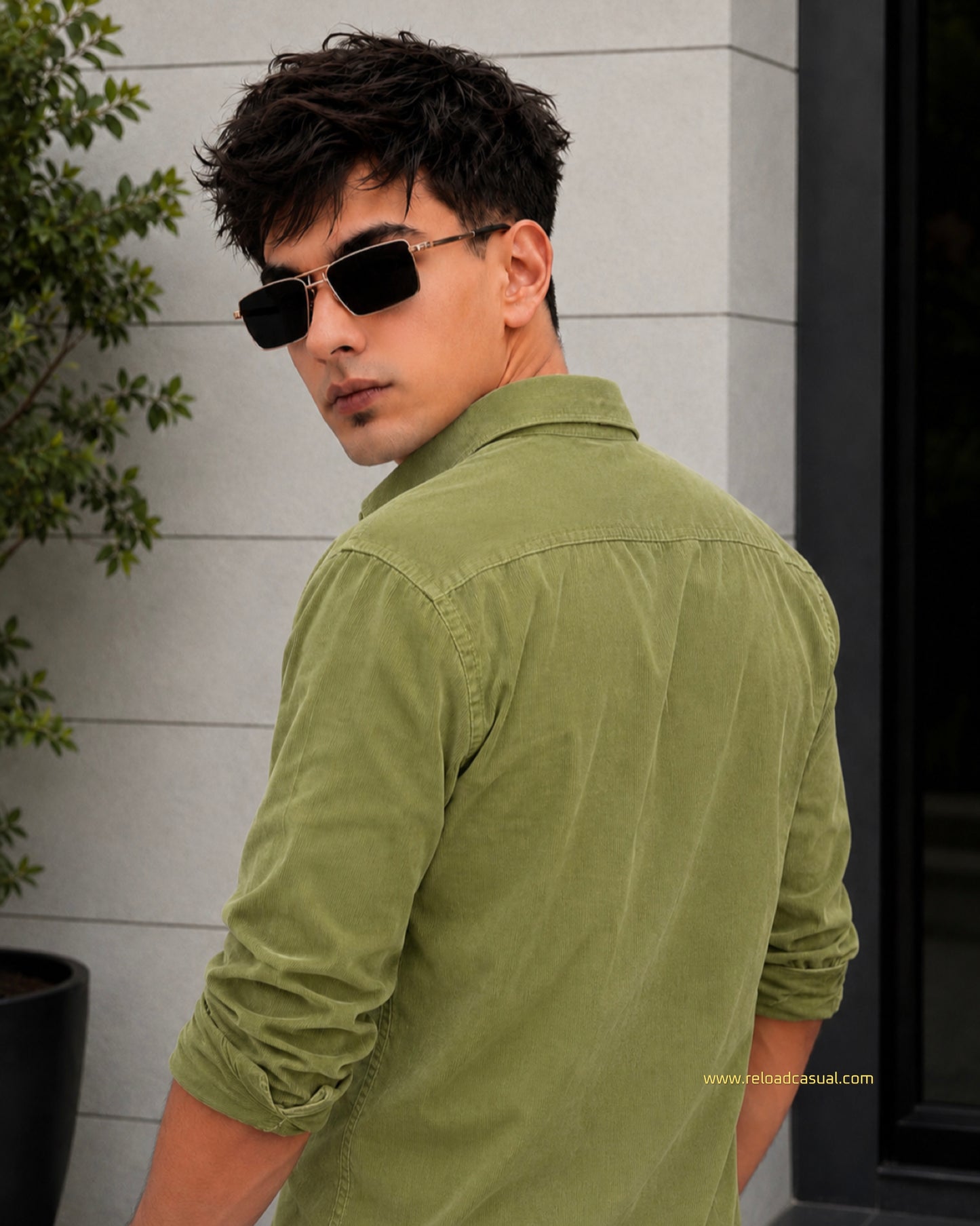 Italian Fit Corduroy Shirt