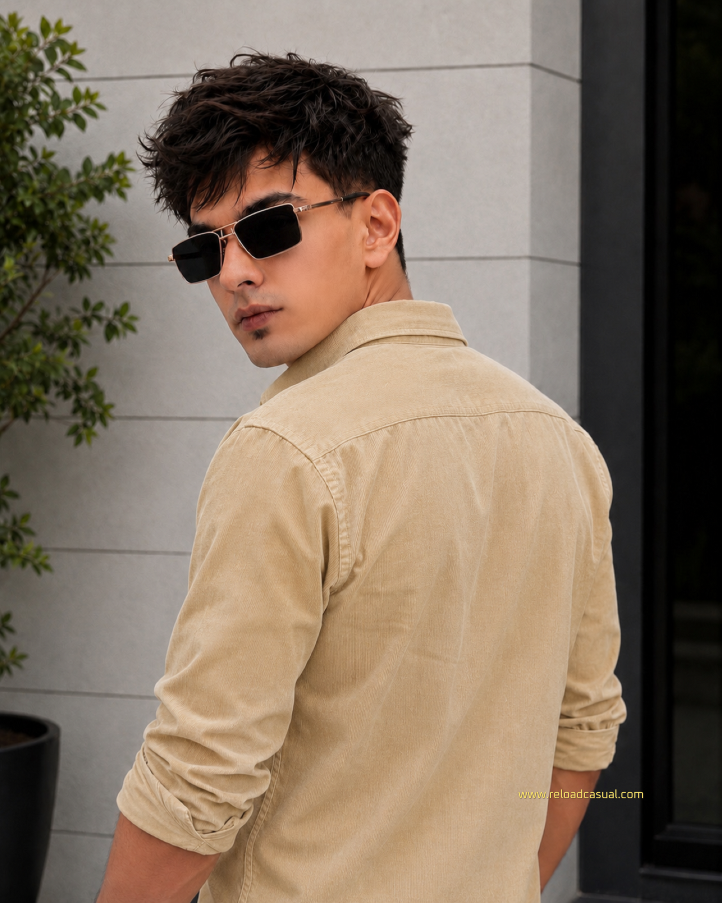 Italian Fit Corduroy Shirt