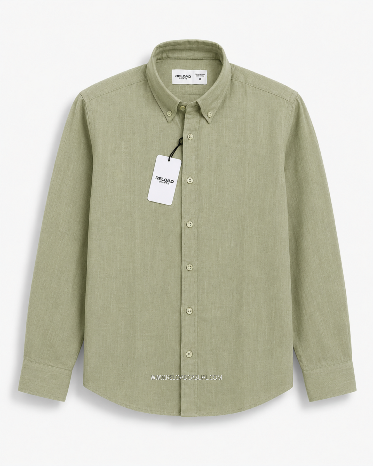 Men's Textured Linen Slim Fit Shirt