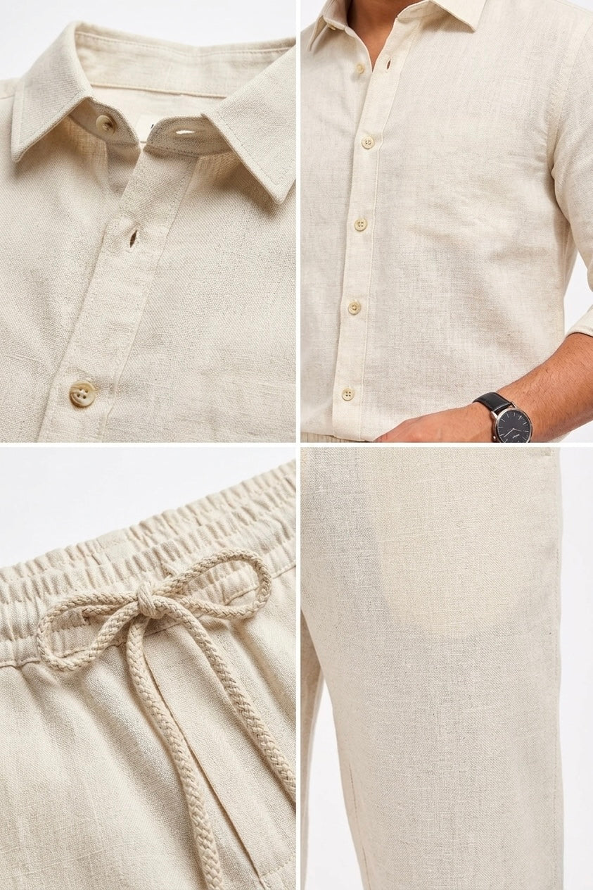 Summer Comfort Linen Tracksuit Set