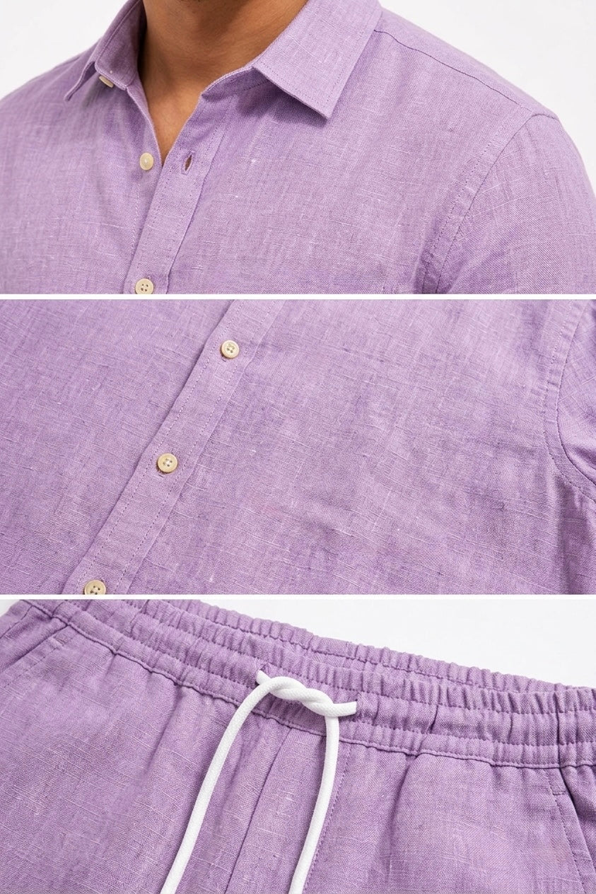 Summer Comfort Linen Tracksuit Set