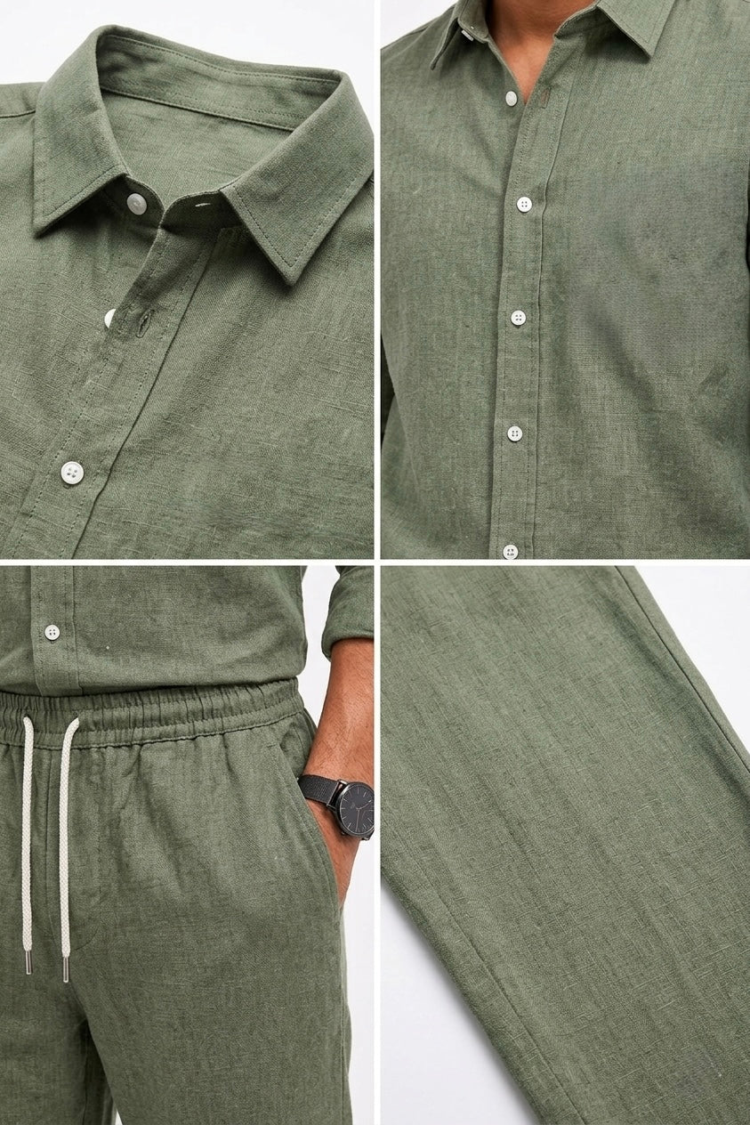 Summer Comfort Linen Tracksuit Set