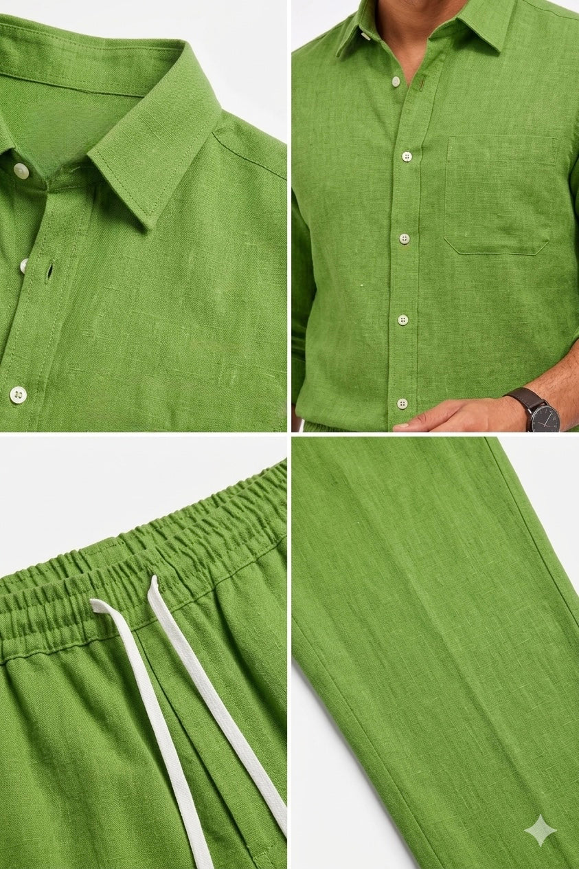 Summer Comfort Linen Tracksuit Set
