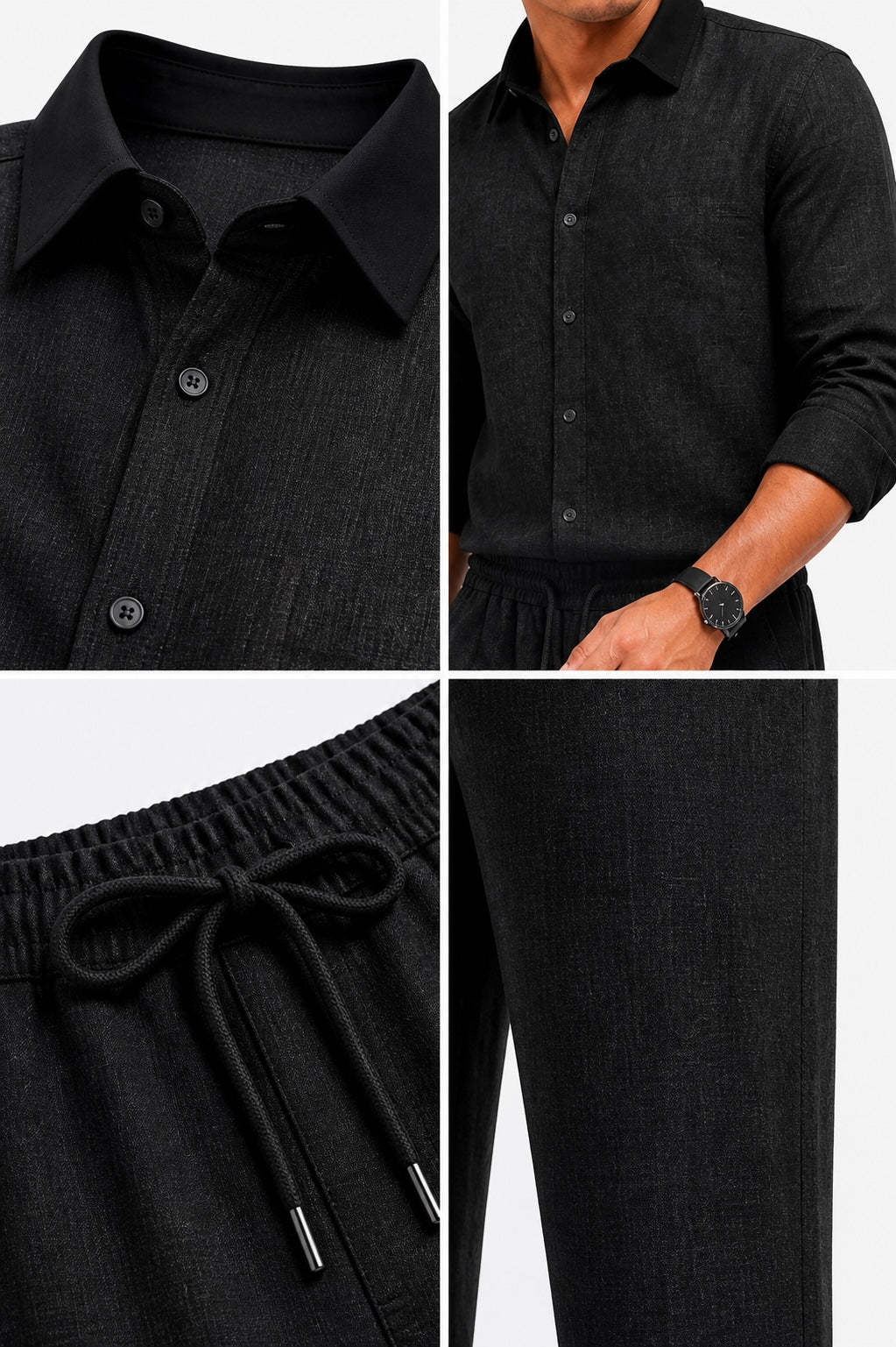 Summer Comfort Linen Tracksuit Set