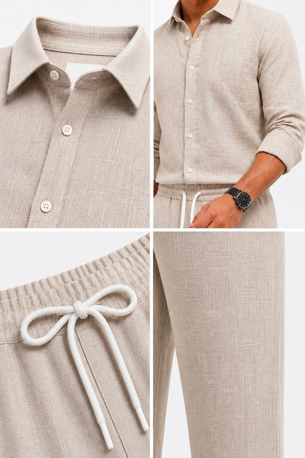 Summer Comfort Linen Tracksuit Set