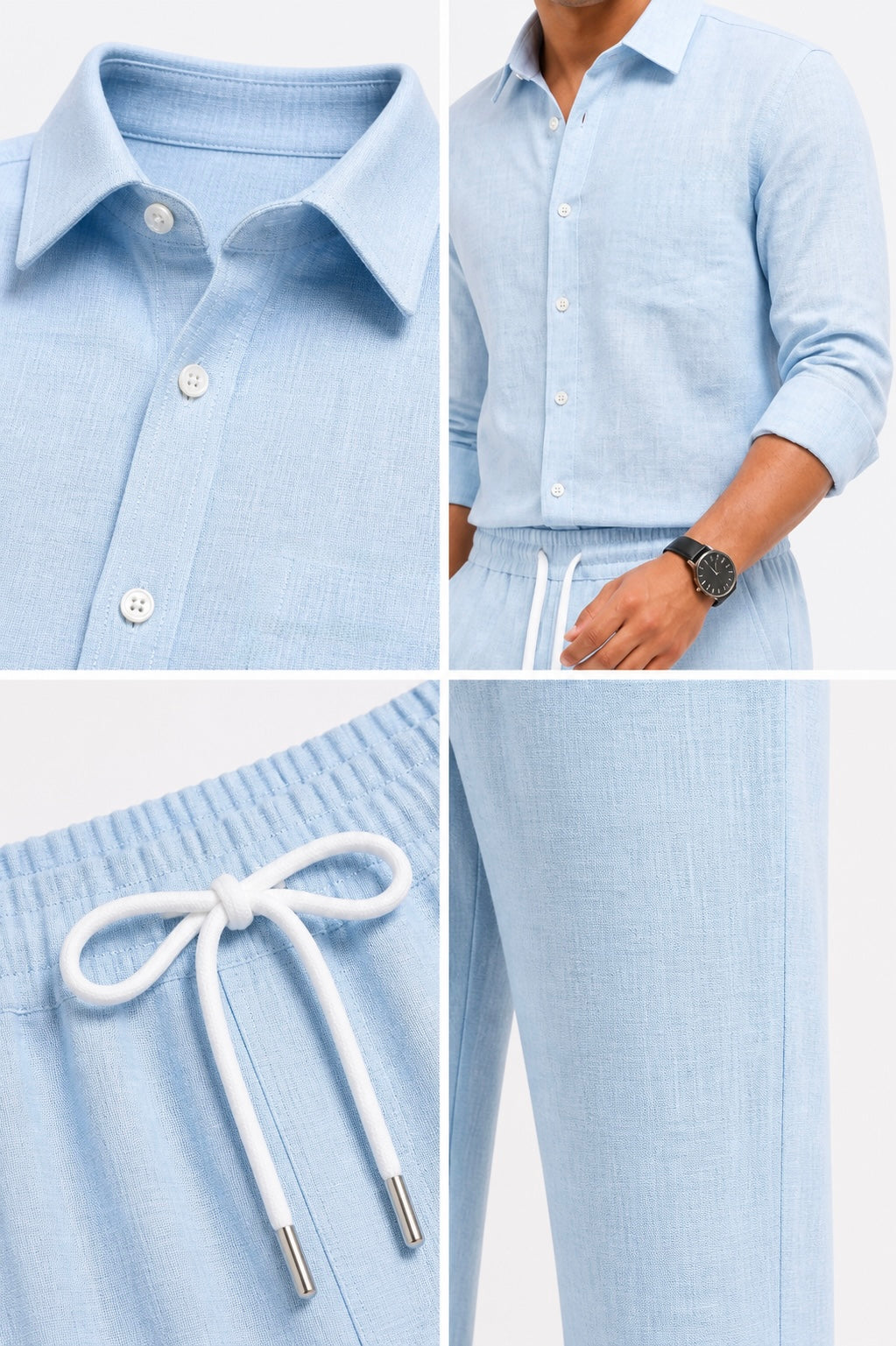 Summer Comfort Linen Tracksuit Set