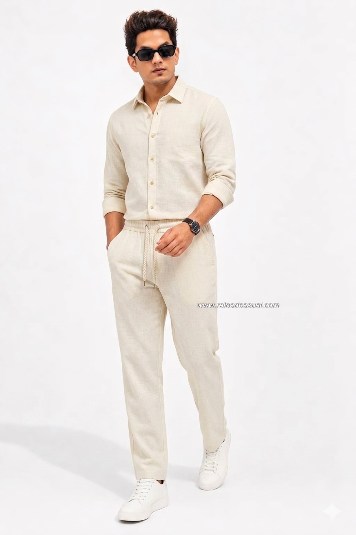 Summer Comfort Linen Tracksuit Set