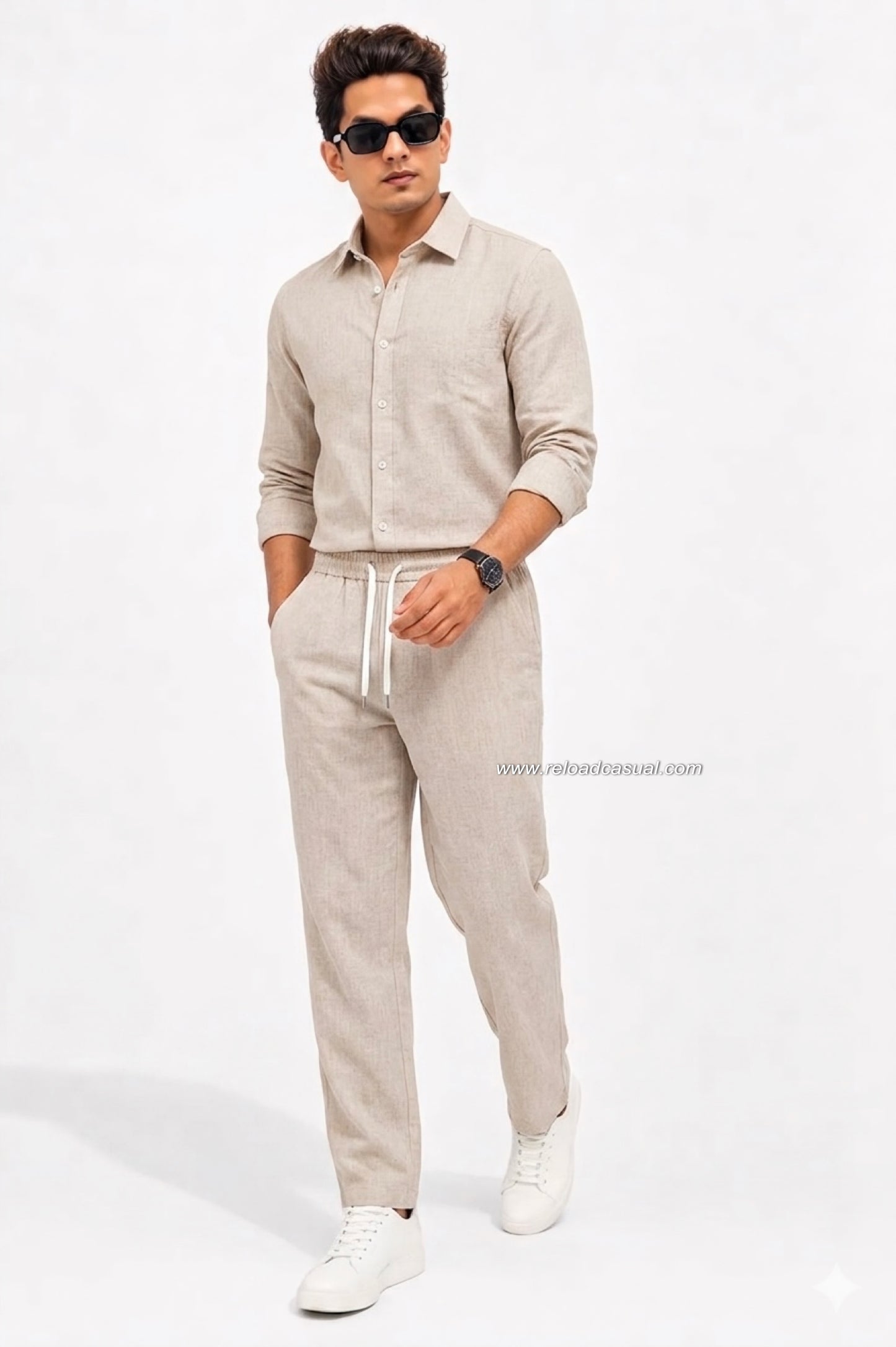 Summer Comfort Linen Tracksuit Set