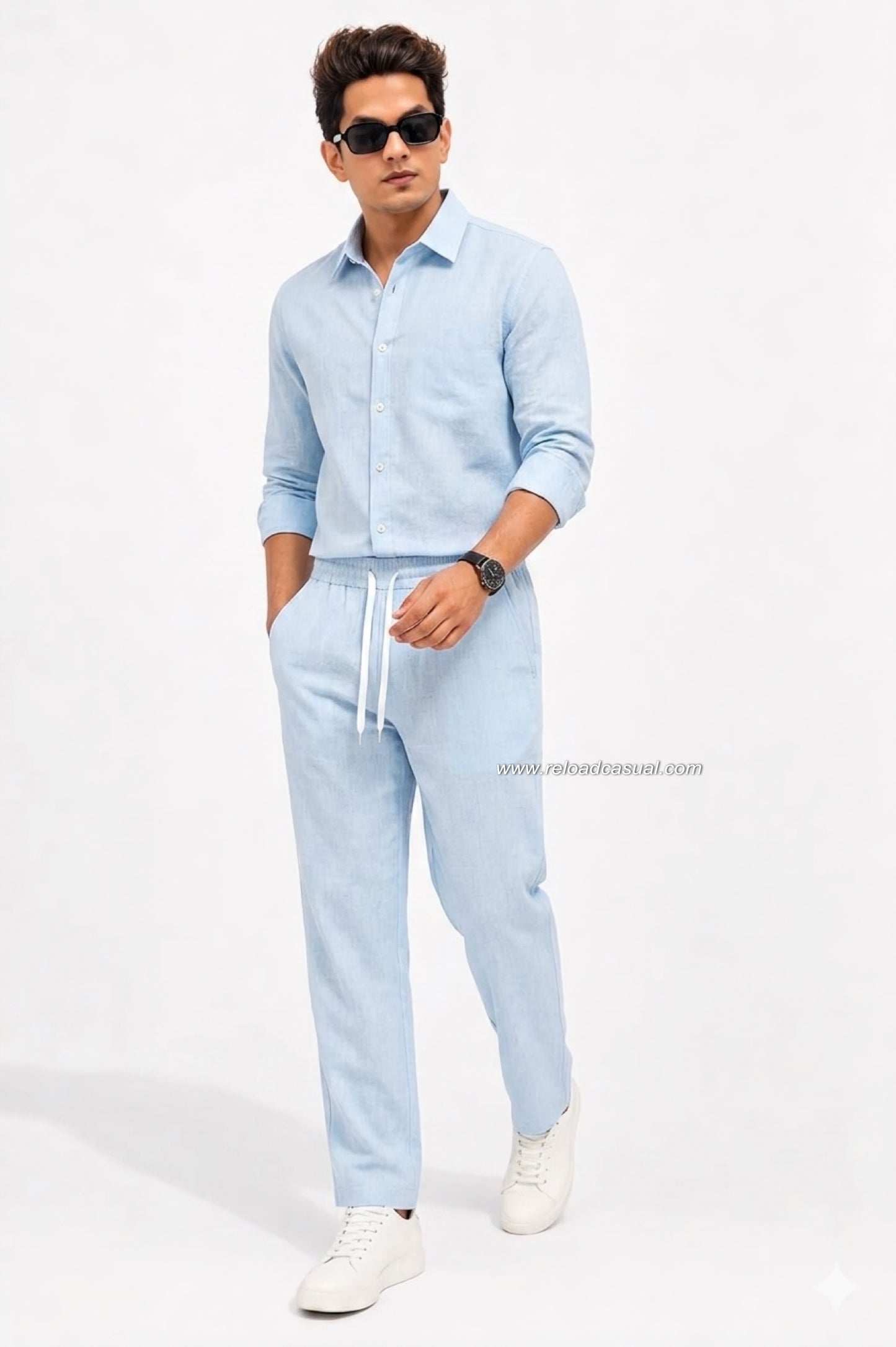 Summer Comfort Linen Tracksuit Set