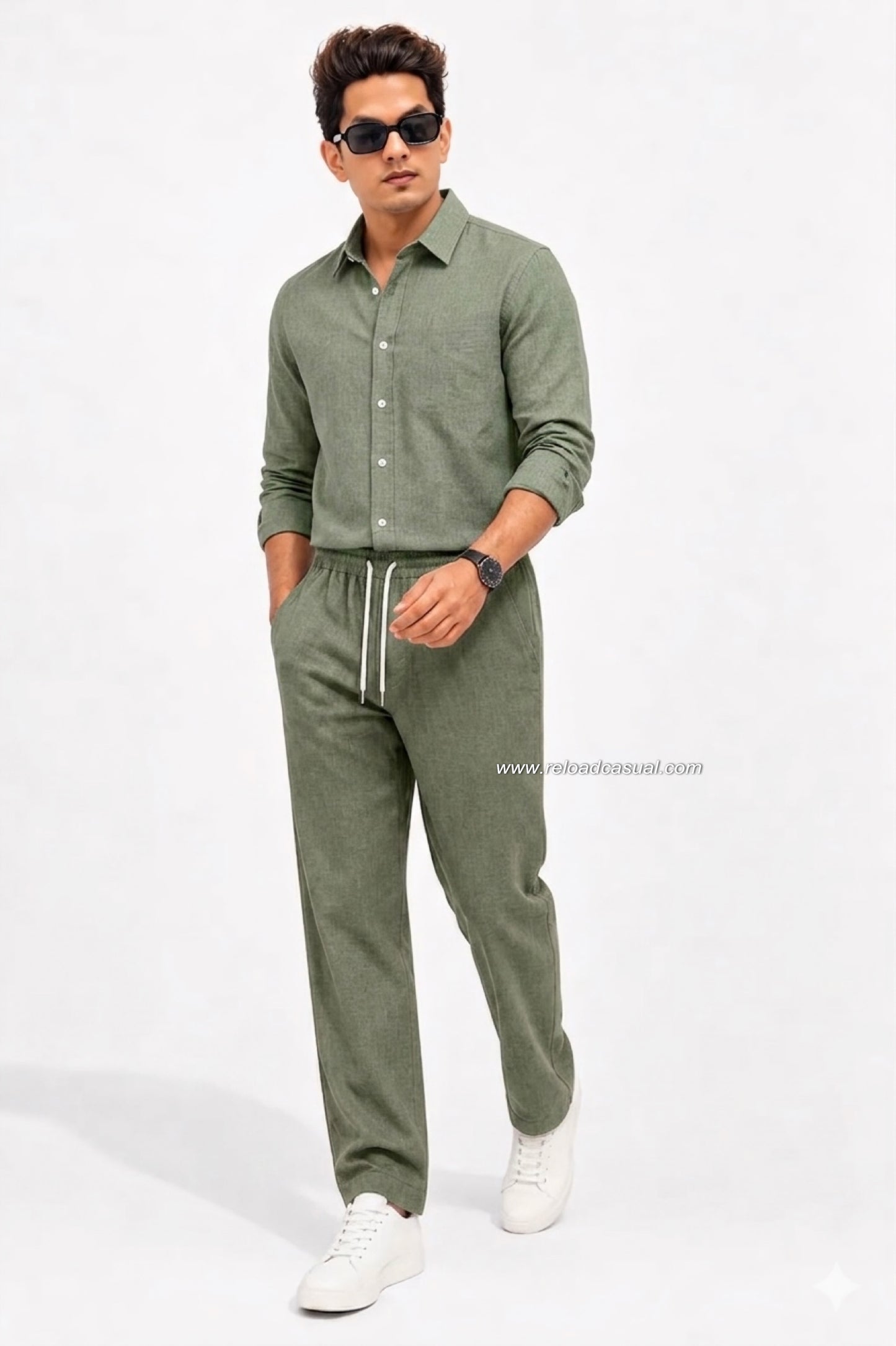 Summer Comfort Linen Tracksuit Set