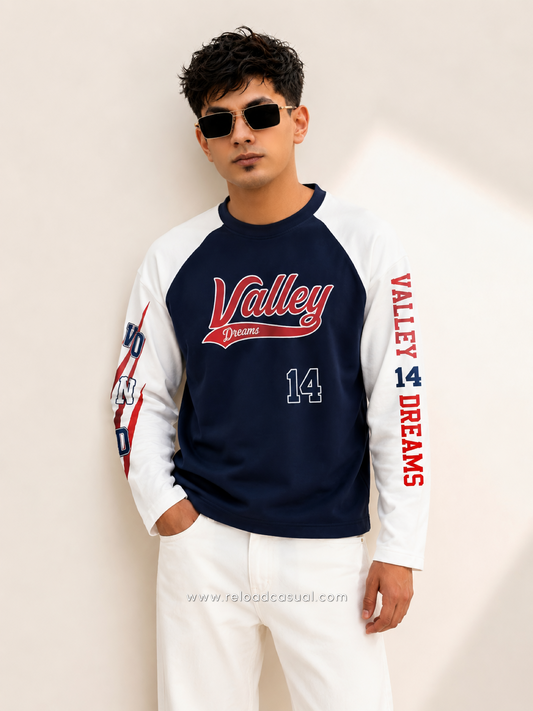 Valley Dreams 14 Waffle Knit  Boxy Fit T-Shirt