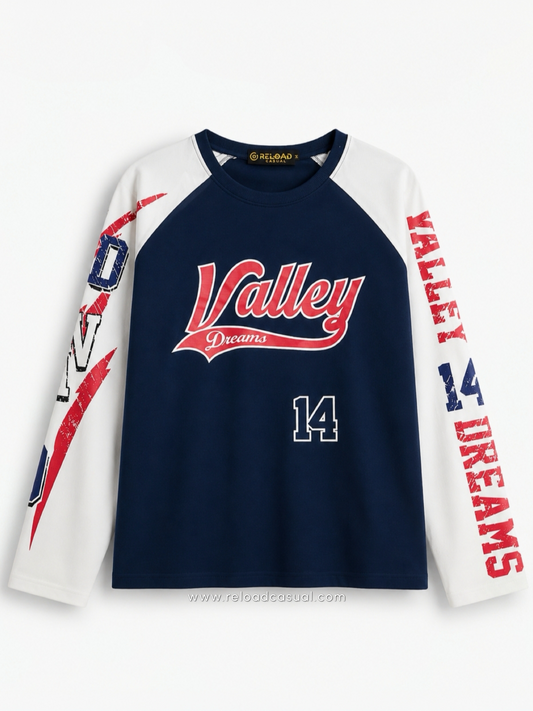 Valley Dreams 14 Waffle Knit  Boxy Fit T-Shirt