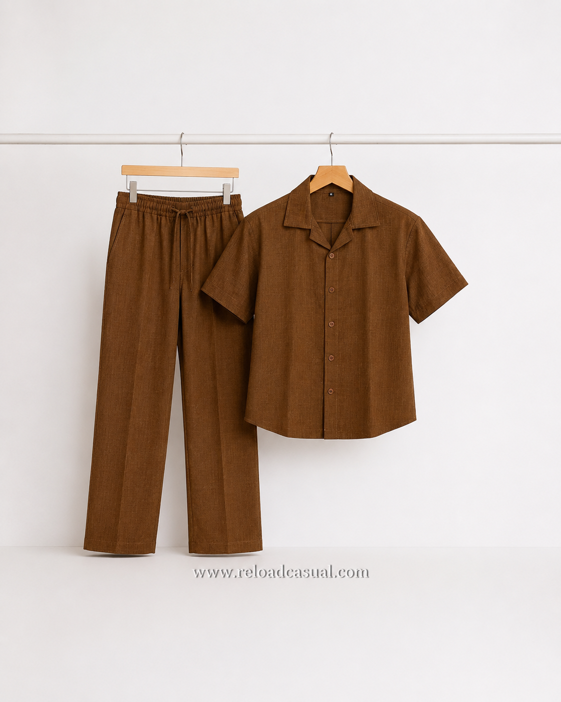 Men's Premium Slub Linen Cord-Set