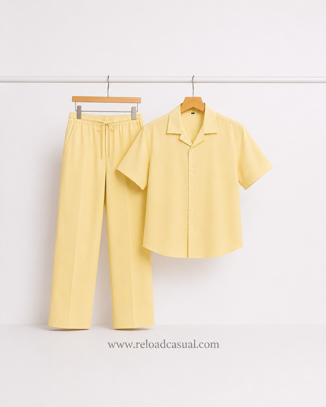 Men's Premium Slub Linen Cord-Set