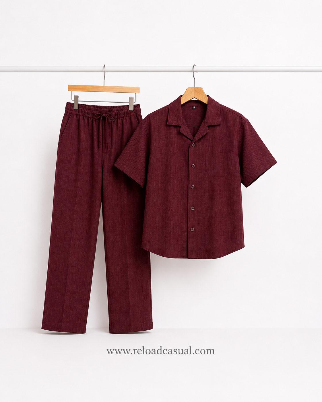 Men's Premium Slub Linen Cord-Set