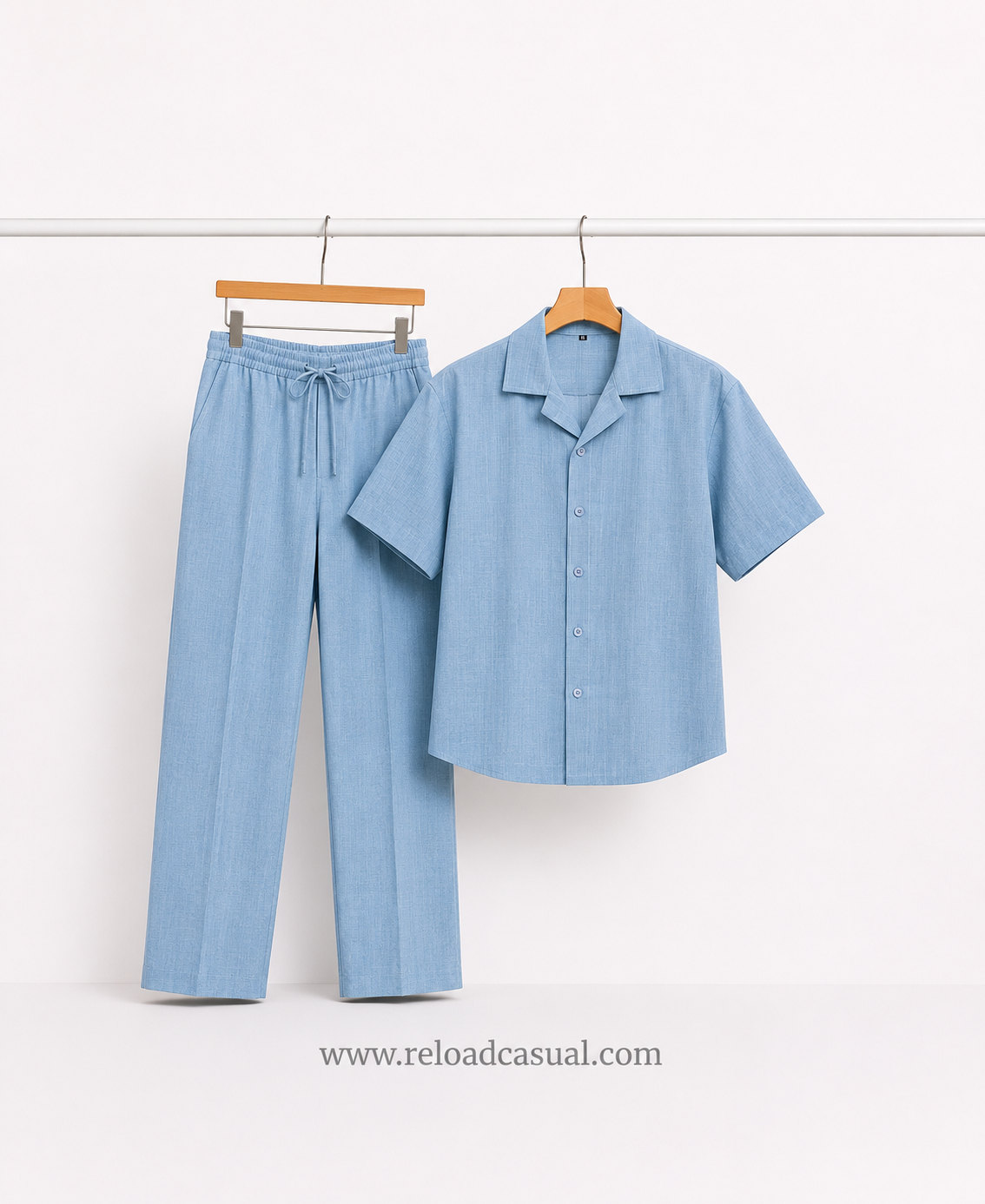 Men's Premium Slub Linen Cord-Set