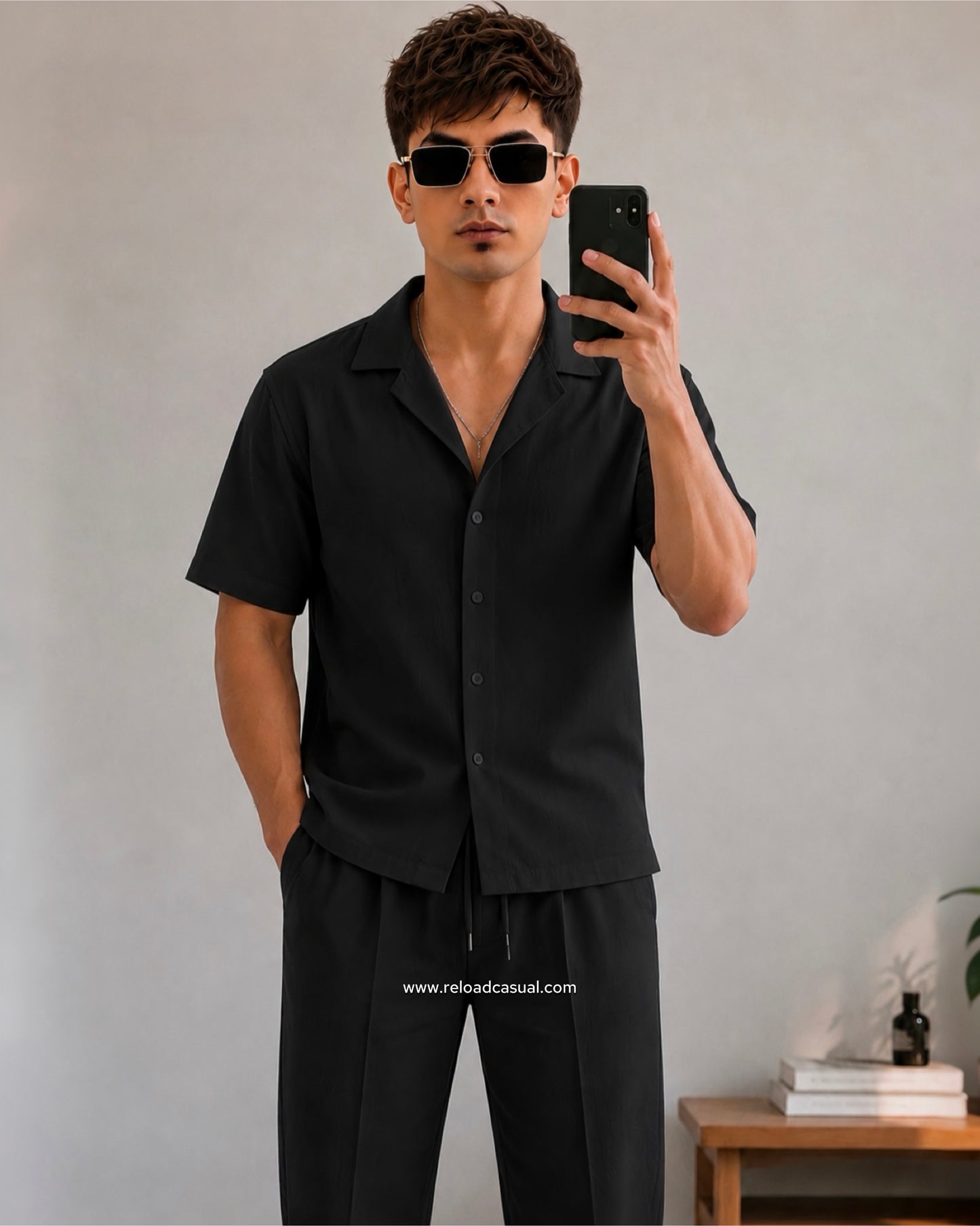 Men's Premium Slub Linen Cord-Set