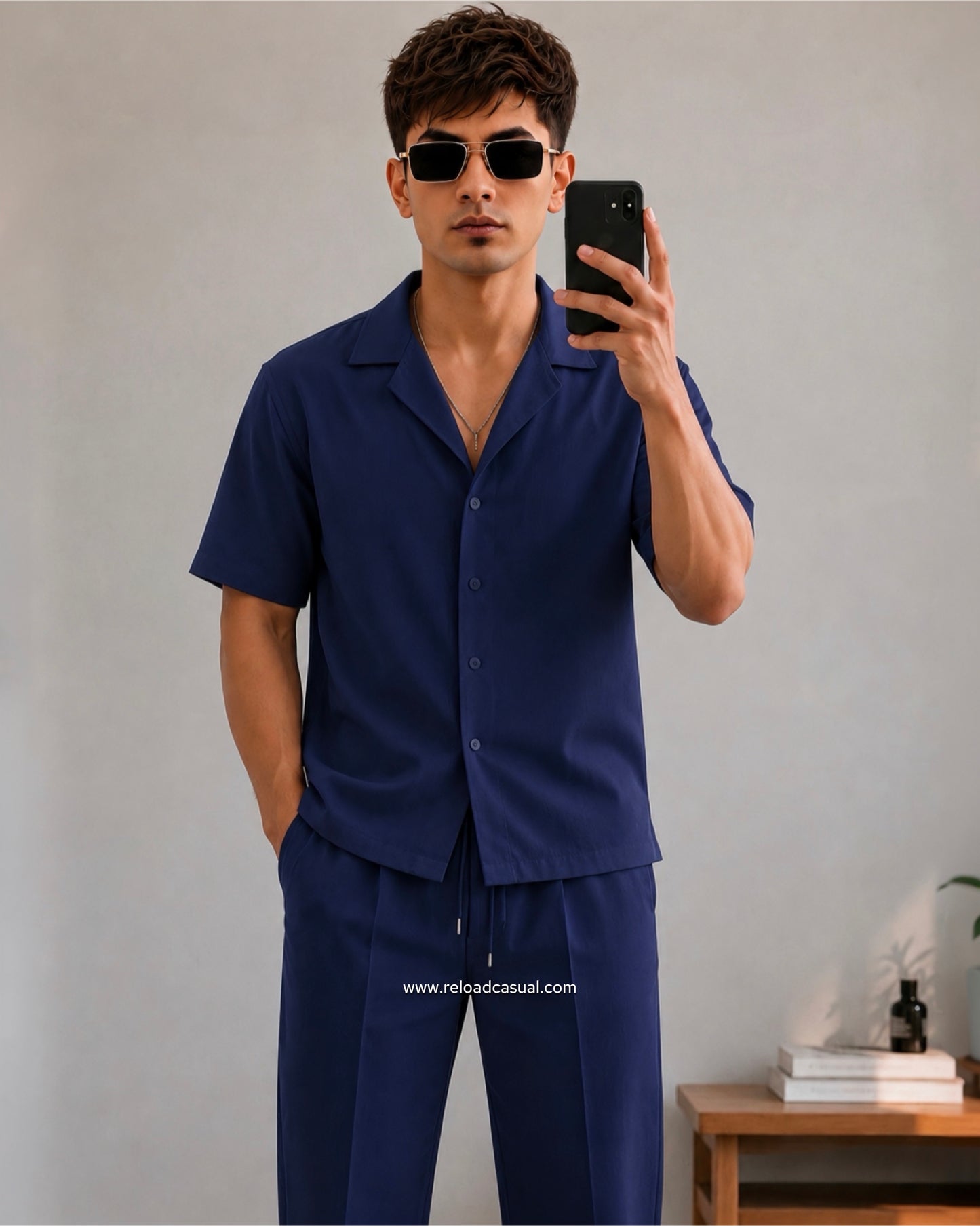 Men's Premium Slub Linen Cord-Set