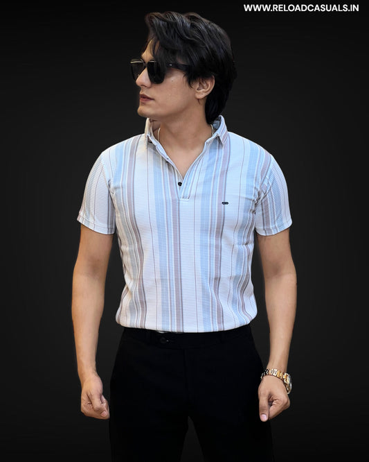 Striped Elegance T-Shirt