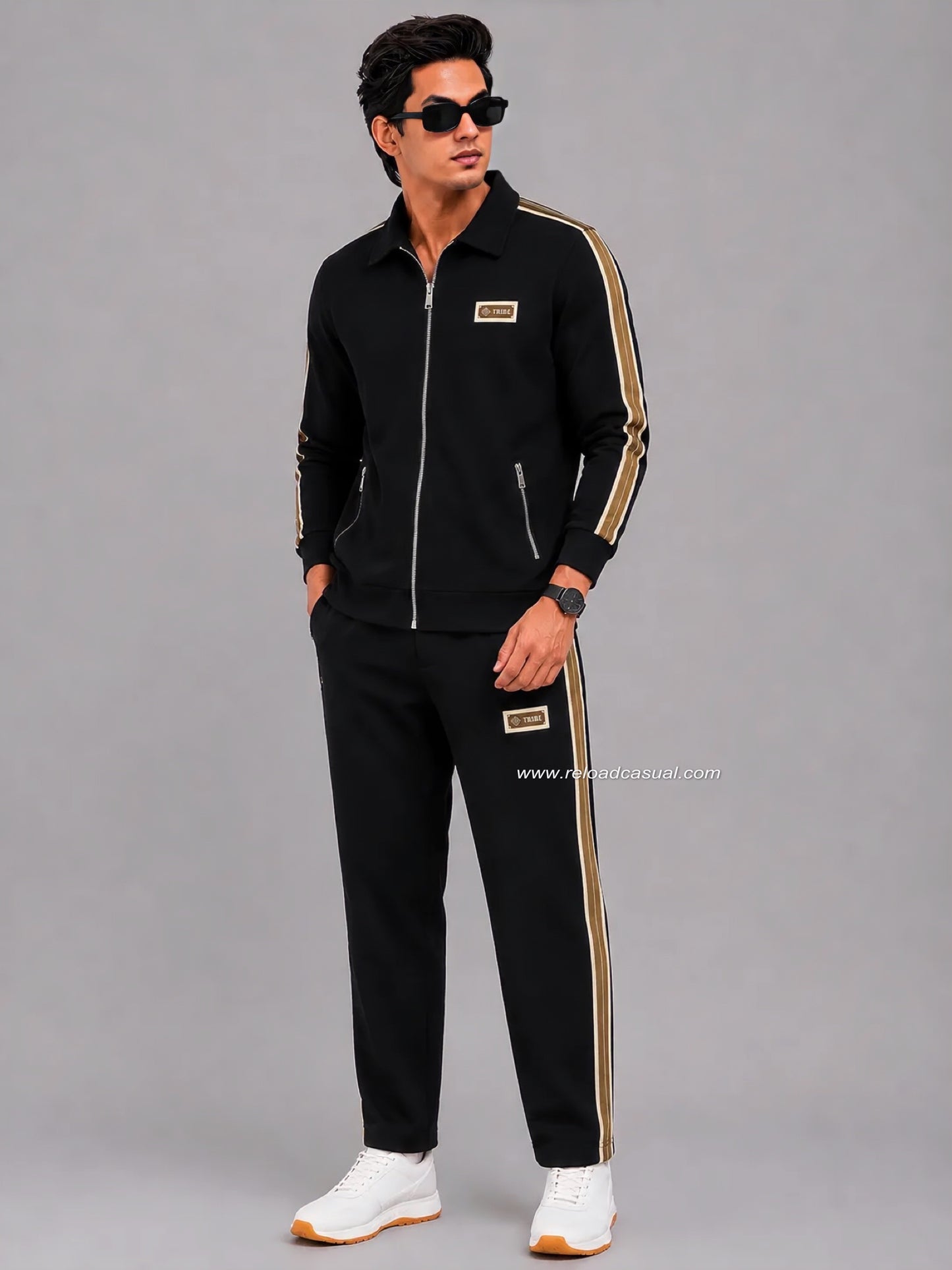 Phantom Prime Tracksuit Collared & Zipper Pockets