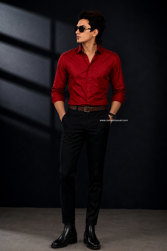 Premium Satin Shirt & Adjustable Pant Combo