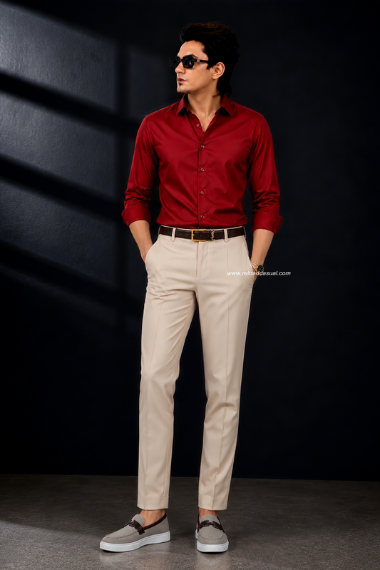 Premium Satin Shirt & Adjustable Pant Combo