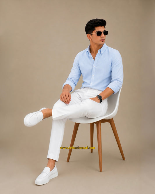 Men's Oxford Breathable Shirt + Hidden Zip Pocket Pant Combo (Copy)