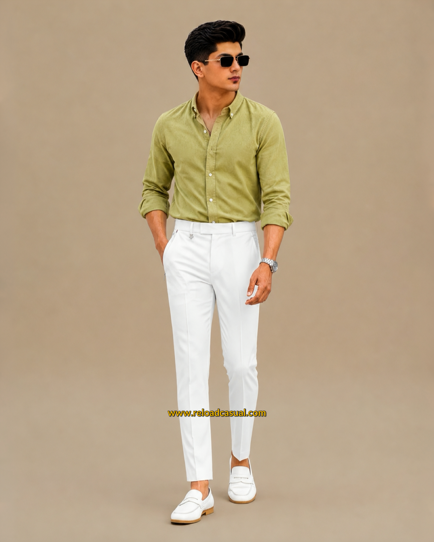 Men's Oxford Breathable Shirt + Hidden Zip Pocket Pant Combo
