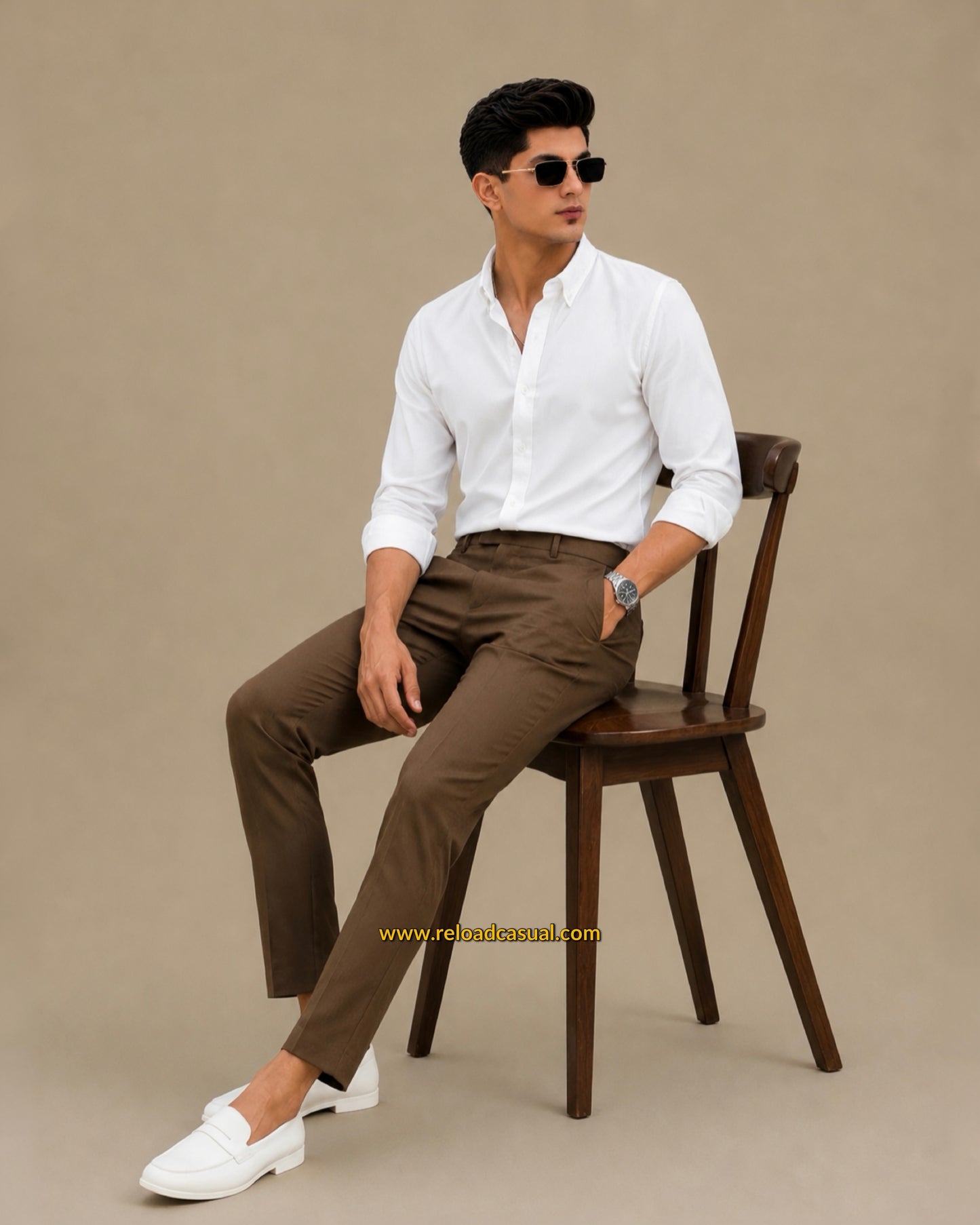 Men's Oxford Breathable Shirt + Hidden Zip Pocket Pant Combo