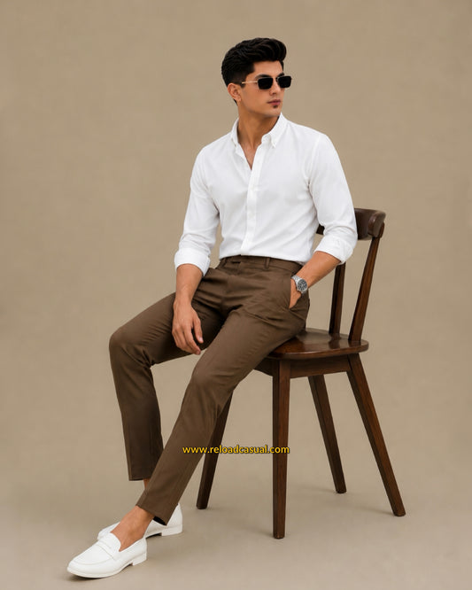 Men's Oxford Breathable Shirt + Hidden Zip Pocket Pant Combo