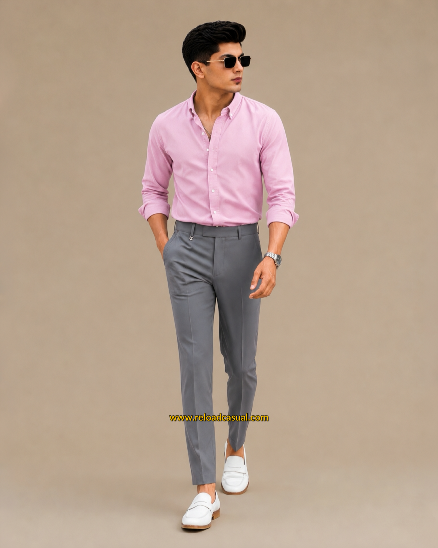 Men's Oxford Breathable Shirt + Hidden Zip Pocket Pant Combo