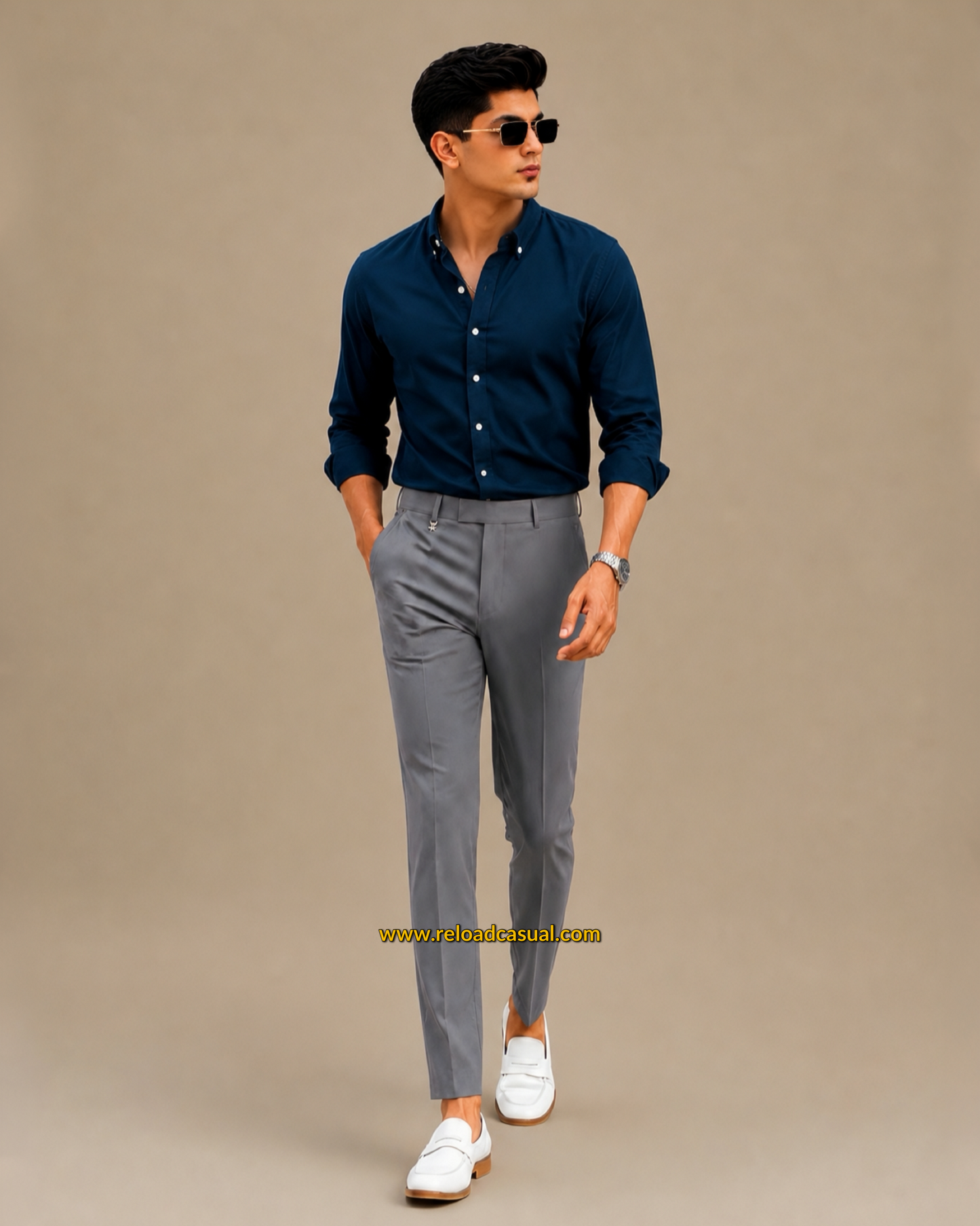 Men's Oxford Breathable Shirt + Hidden Zip Pocket Pant Combo