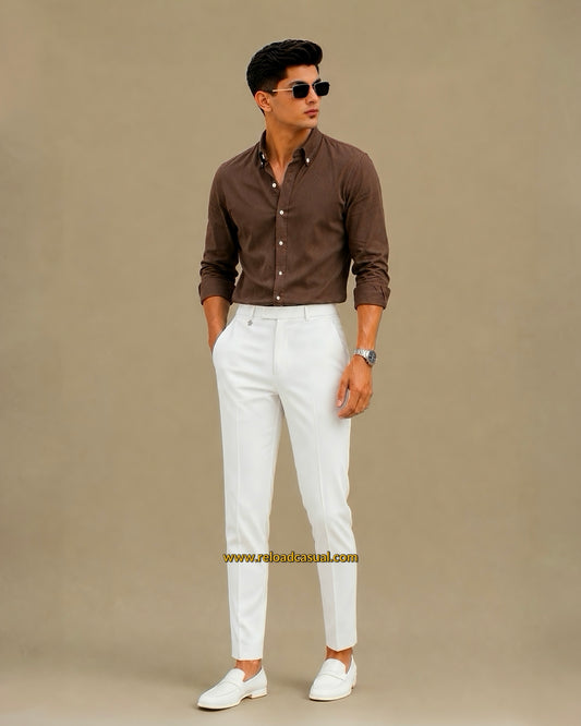 Men's Oxford Breathable Shirt + Hidden Zip Pocket Pant Combo