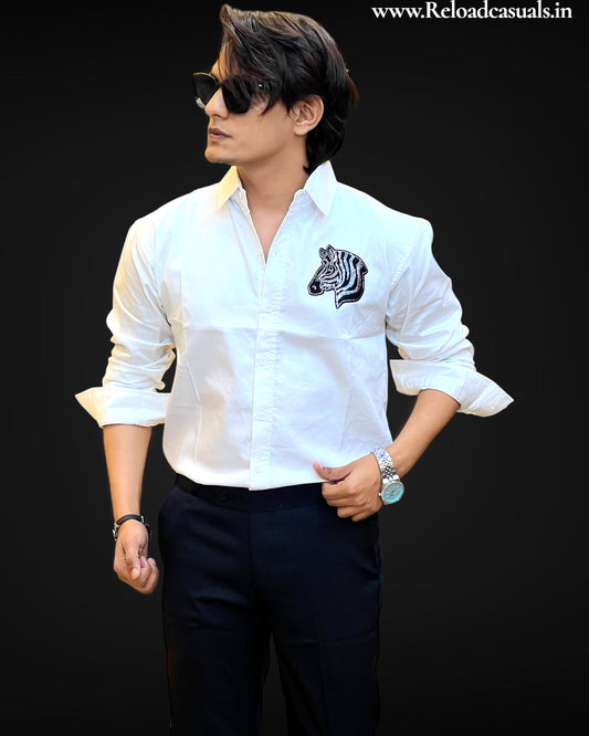 Iconic Zebra Motif Shirt