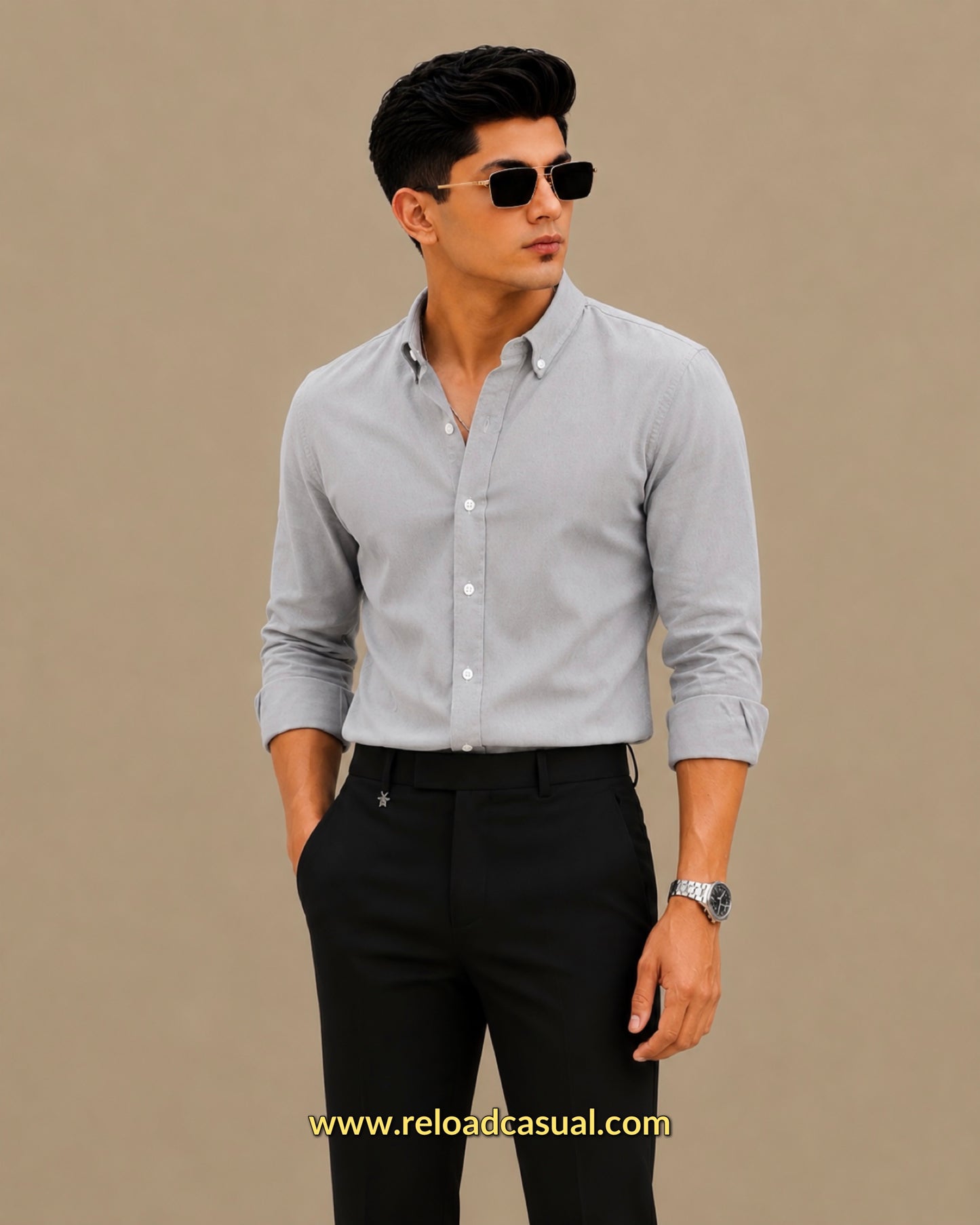 Men's Button-Down Oxford  Breathable Cotton Shirt