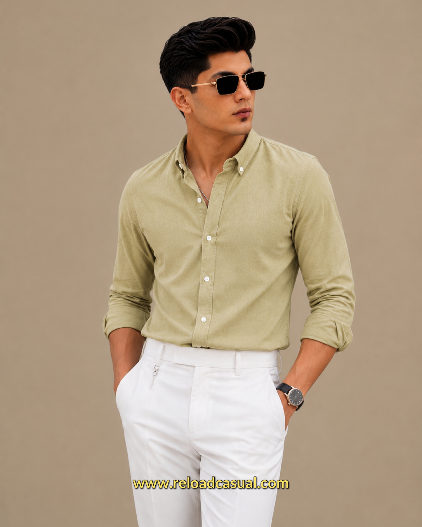 Men's Button-Down Oxford  Breathable Cotton Shirt