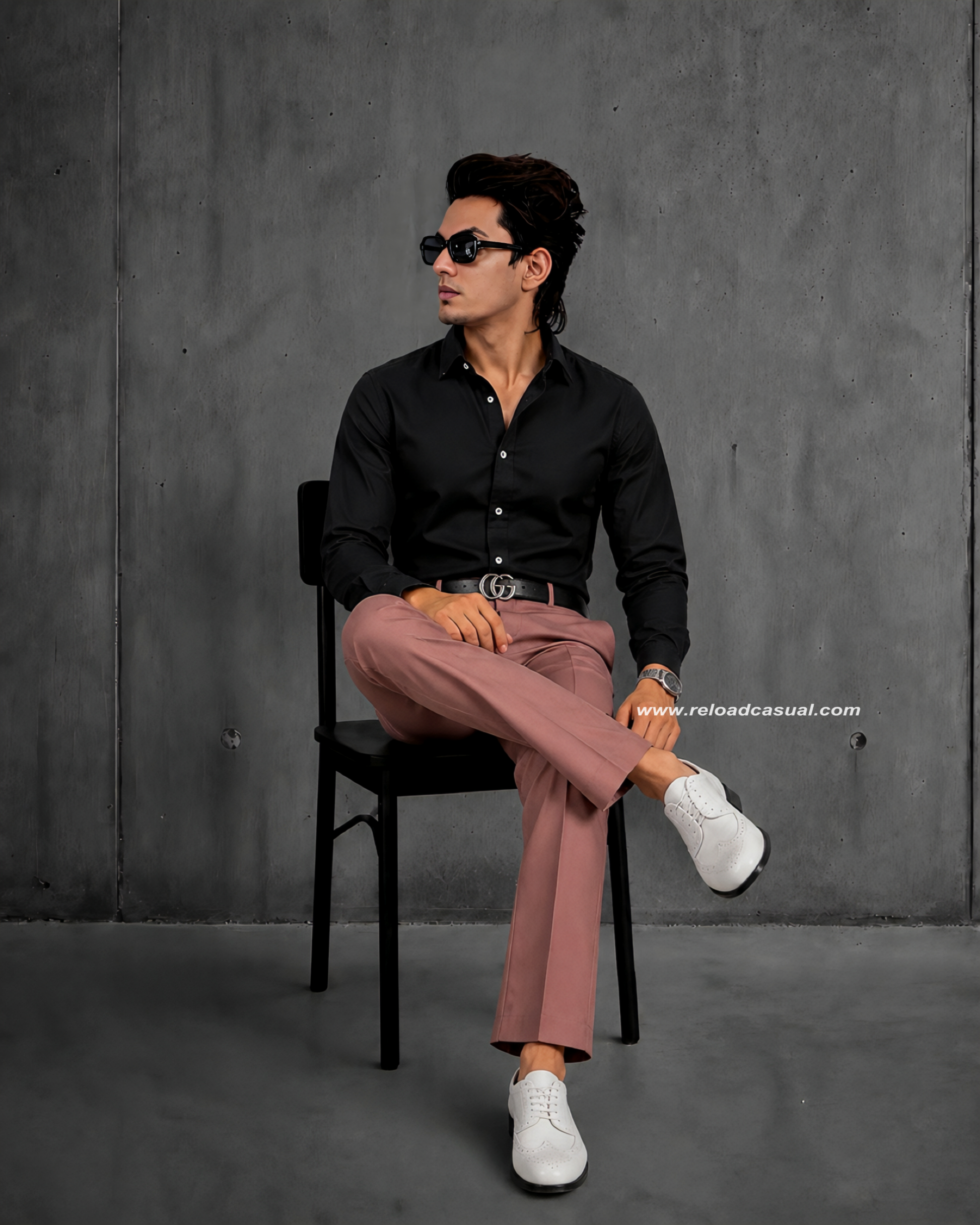Korean Style Lachka Slim Shirt & Bootcut Pant Set Reload Casual Korean Style Lachka Slim Shirt & Bootcut Pant Set Reload Casual