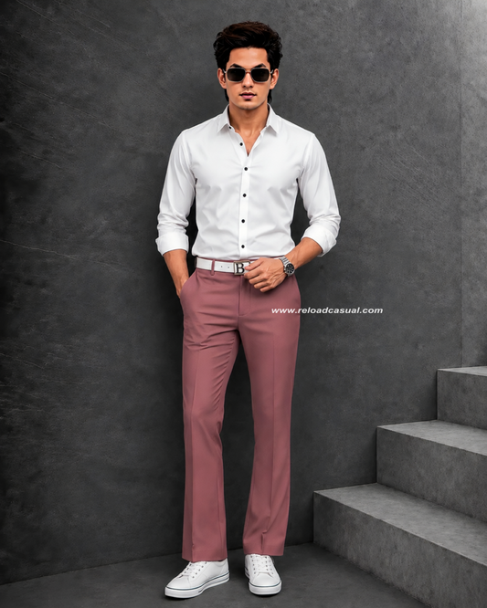 Korean Style Lachka Slim Shirt & Bootcut Pant Set
