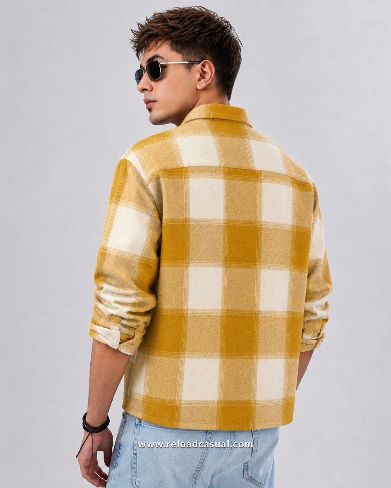 Urban Premium Brushed Check Boxy Fit Shirt