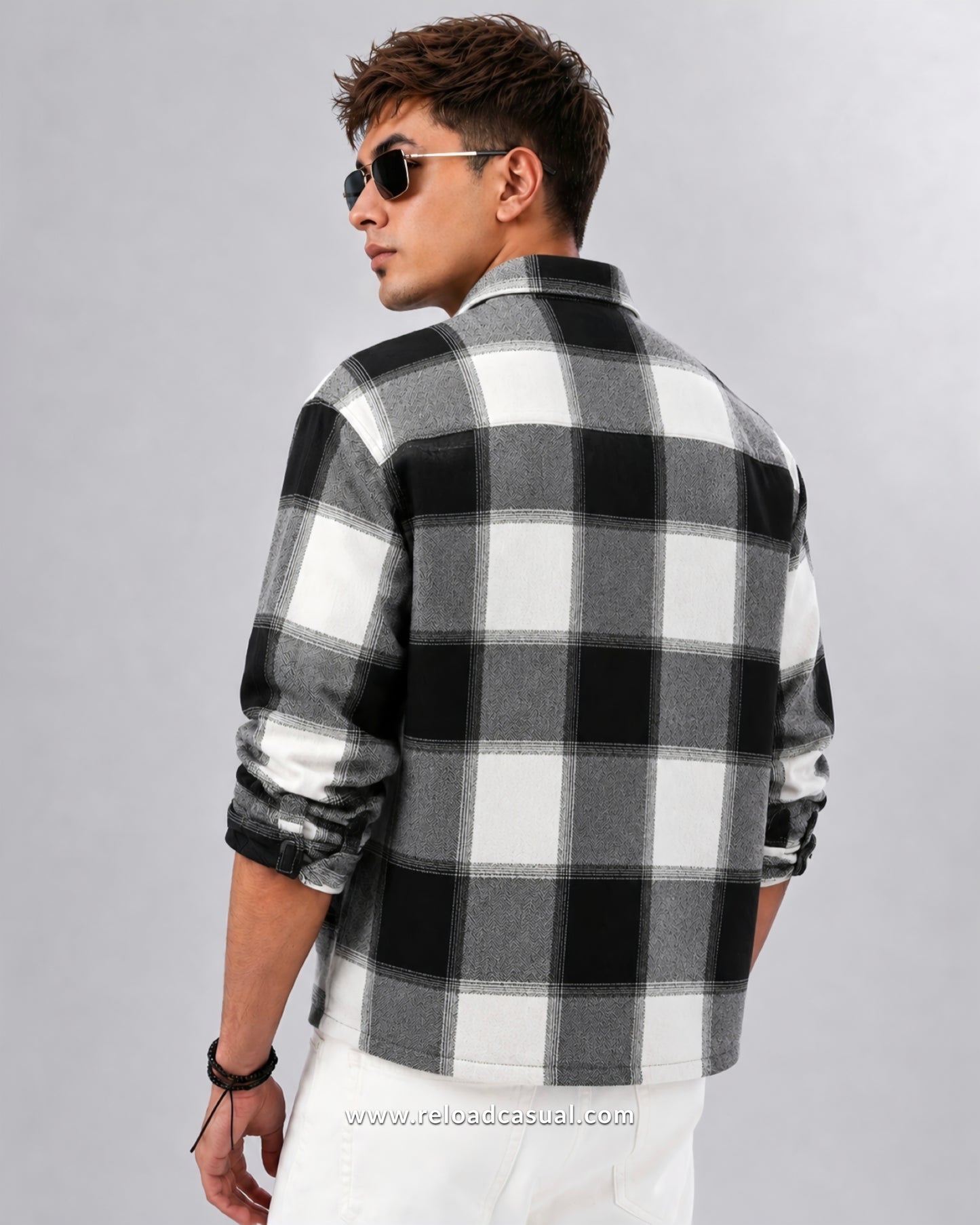 Urban Premium Brushed Check Boxy Fit Shirt
