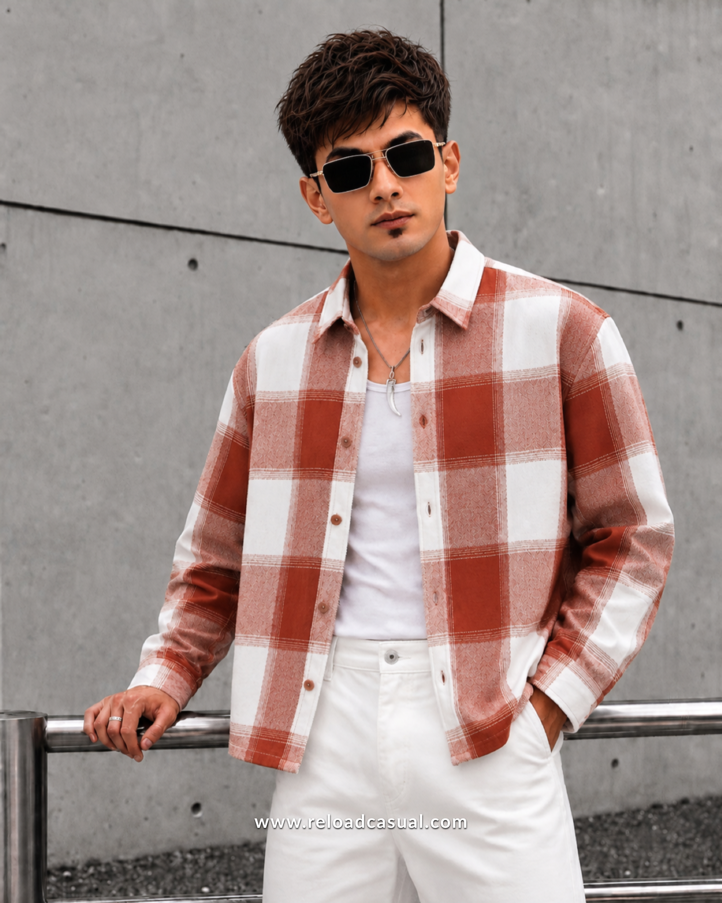 Urban Premium Brushed Check Boxy Fit Shirt