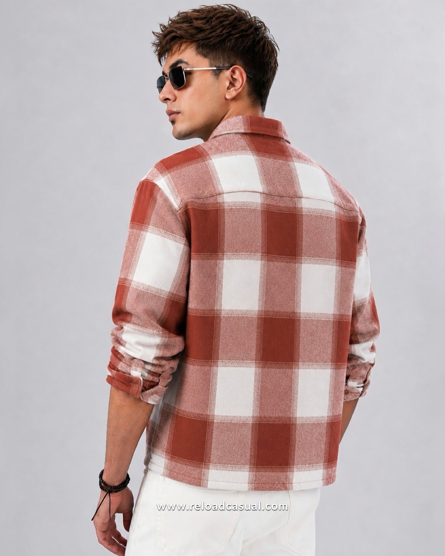 Urban Premium Brushed Check Boxy Fit Shirt