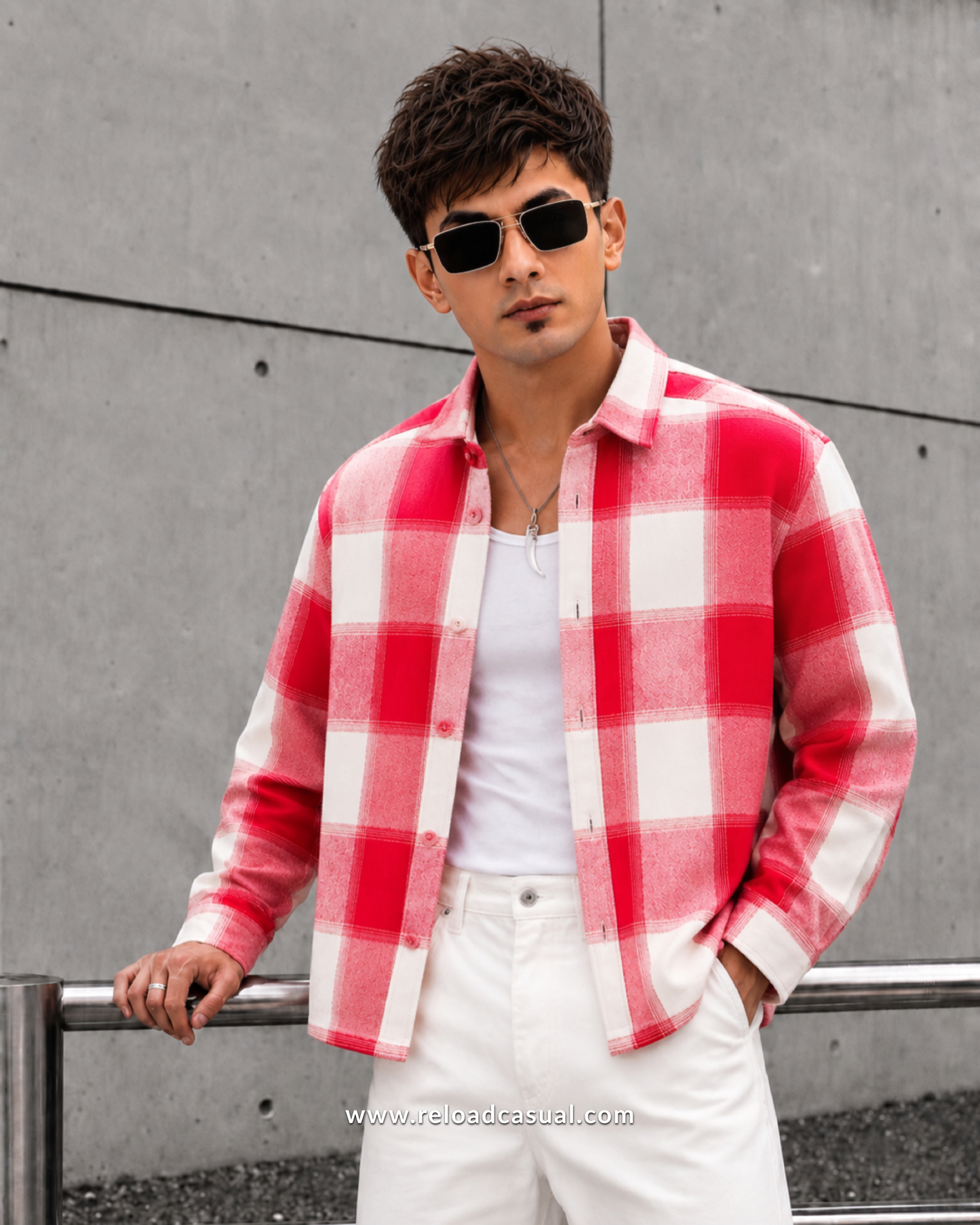 Urban Premium Brushed Check Boxy Fit Shirt