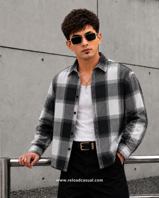 Urban Premium Brushed Check Boxy Fit Shirt